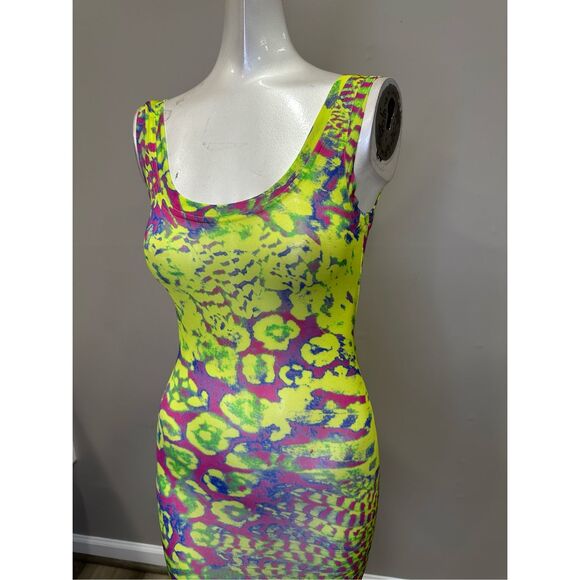 Versace Jeans Couture Vestiti Tie-Dye Sheath Dress Size 36 /US 0 $376 - Picture 8 of 11